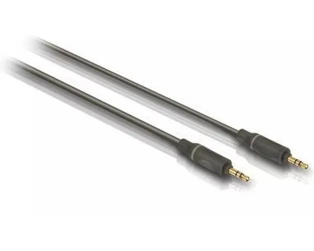 Cablu Audio Philips SWA4522S, Jack 3.5 mm - Jack 3.5 mm, 1.5 m (Negru)