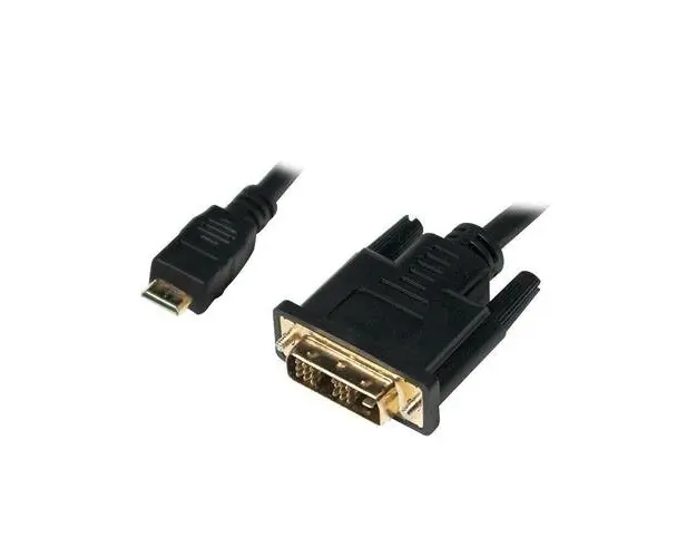 Cablu LOGILINK CHM002, Mini-HDMI - DVI-D SL, 1m, conectori auriti (Negru)