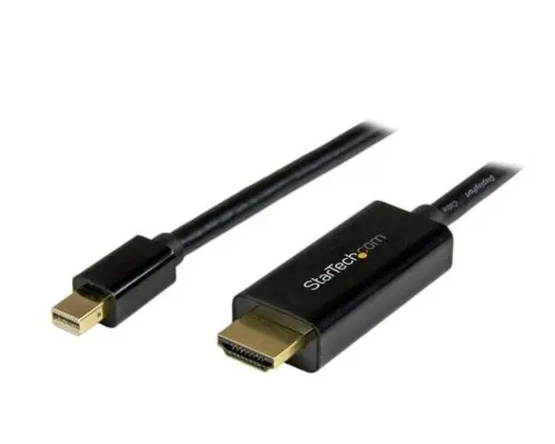 Cablu StarTech MDP2HDMM1MB, Mini DisplayPort, HDMI, Ultra HD, 1m (Negru)