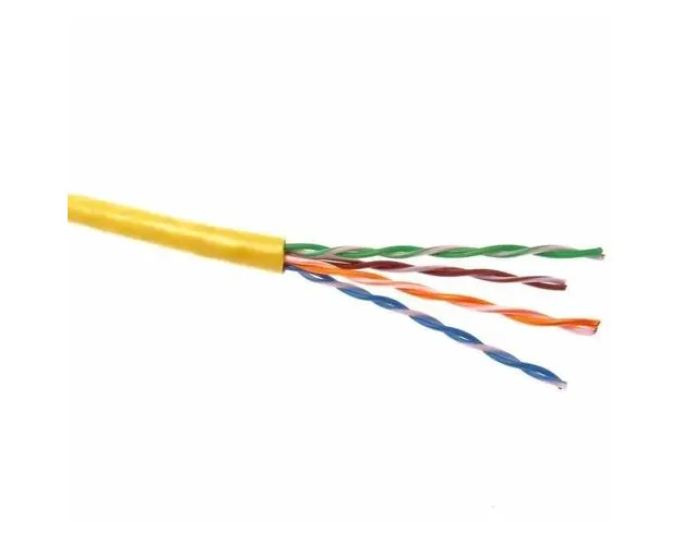 Cablu UTP cat.5e PremiumCord, patch, AWG24, Galben