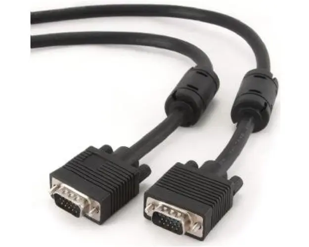 Cablu VGA m - VGA m, 1.8m, dublu ecranat (negru)
