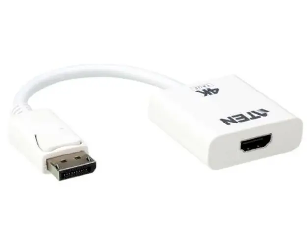 Cablu video Aten VC986B-AT, DisplayPort (T) la HDMI (M) (Alb)