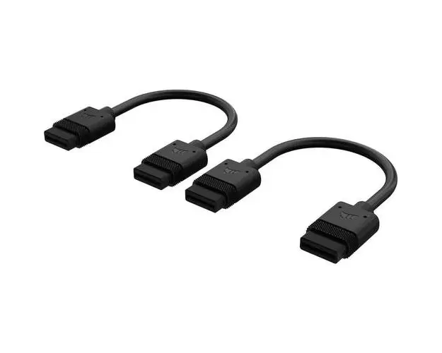 Kit cabluri Corsair iCUE LINK pentru ventilatoare, 2x 100mm (Negru)