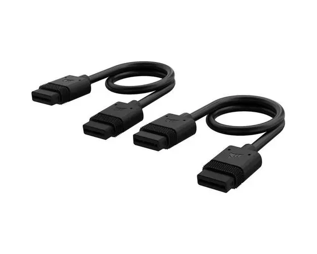 Kit cabluri Corsair iCUE LINK pentru ventilatoare, 2x 200mm (Negru)