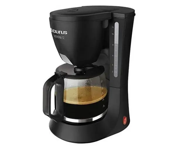 Cafetiera Taurus Verona 12, 680W, 1.25L, 12 cesti (Negru)