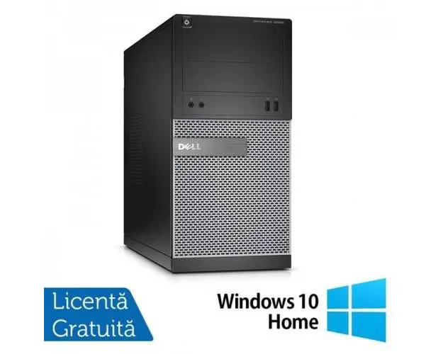 Sistem PC Refurbished Dell Optiplex 3020 Tower (Procesor Intel® Core™ i5-4570 (6M Cache, up to 3.60 GHz), 8GB, 500GB HDD, DVD-ROM, Intel® HD Graphics 4600, Win 10 Home)