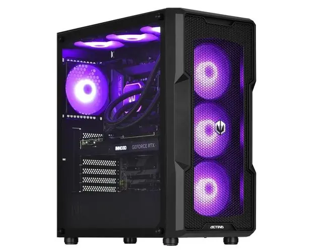 Calculator Sistem PC Gaming Actina KOMAAAGIP1334 Middle Tower, Procesor Intel Core i7-13700KF, 16 cores, 2.5GHz up to 5.4GHz, 30MB, 64GB DDR5, 2TB SSD, AMD Radeon RX 7900 XTX 24GB, No OS (Negru)