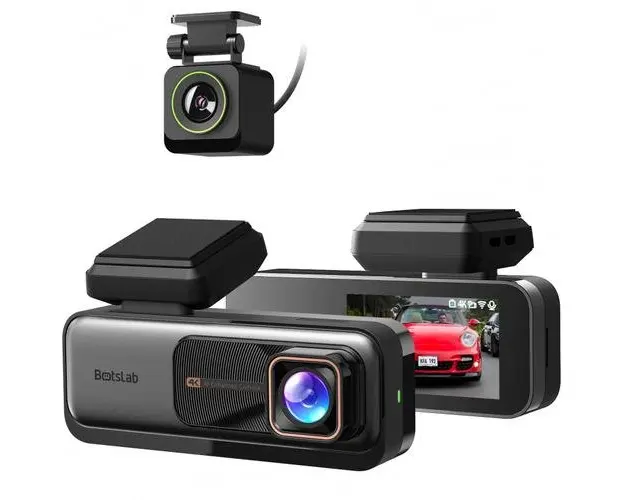 Camera Video Auto Fata Spate Botslab G980H, 4K, Wi-Fi, GPS, Afisaj 2.45inch (Negru)