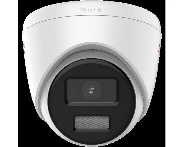 Camera de supraveghere Hikvision ColorVu DS-2CD1357G0-L-28C, Turret, 5MP, lentila 2.8 mm, IP67 (Alb/Negru) 