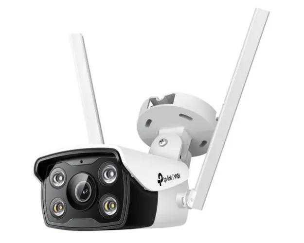 Camera de supraveghere TP-LINK VIGI C340-W, Bullet, Wireless, 4mm, 4MP, Microfon (Alb)