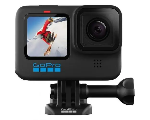 Camera Video de Actiune GoPro HERO10B, Filmare 5.3K 30FPS, 23MP, Waterproof, GPS, Bluetooth, Wi-Fi, Microfon (Negru)