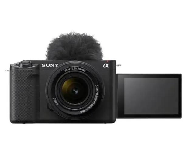 Kit Aparat foto Mirrorless Sony Alpha ZV-E1, Bionz XR, unitate AI, 4K, Full Frame + Obiectiv FE 28-60mm F4-5.6 (Negru)