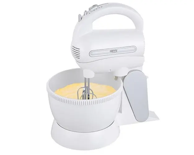 Mixer cu bol Camry CR 4213, 300 W, 5 Trepte de viteza + Turbo, 3 L (Alb)