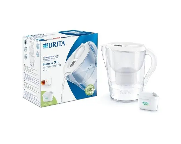 Cana filtranta BRITA Marella XL Maxtra PRO, 3.5 L (Alb)