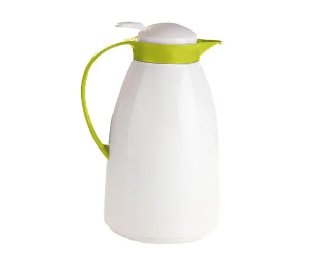 Cana termos cu pereti dubli Kitchen Artist, alb, 1 L