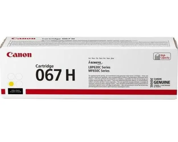 Toner Canon CRG-067HY, acoperire 2300 pagini (Galben)