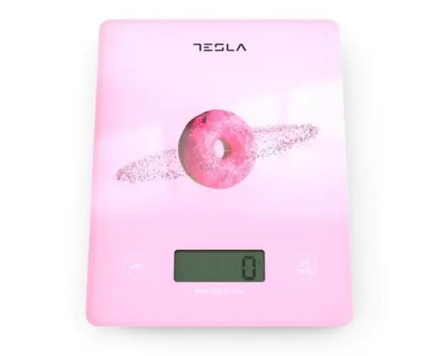 Cantar de bucatarie Tesla KS101P, 5 kg (Roz)