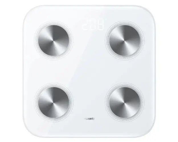 Cantar de baie Huawei Scale 3 Bluetooth Edition Dobby-B19, Precizie 100 g, Bluetooth 5.0, 10+ Masuratori corporale Inteligent (Alb)