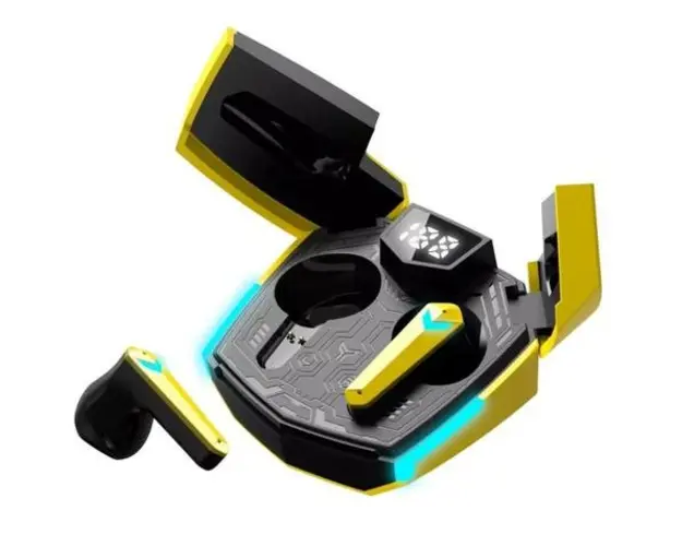 Casti True Wireless CANYON DoubleBee GTWS-2, Gaming, Bluetooth, USB-C (Galben)