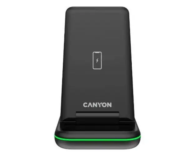 Incarcator Wireless Canyon WS-304 3in1, 15W (Alb)