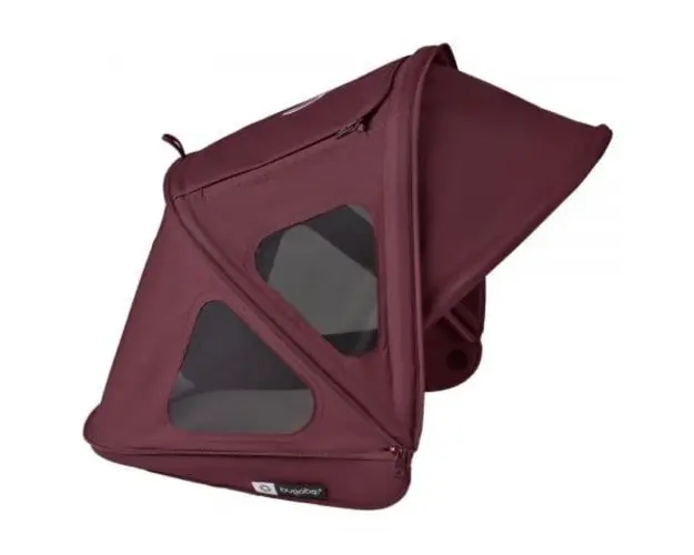 Capotina cu extensie plasa insecte Bugaboo Dragonfly (Visiniu)