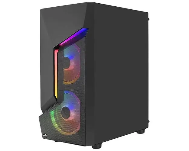 Carcasa Aerocool Scape V2, Middle Tower, fara sursa, ATX (Negru) 