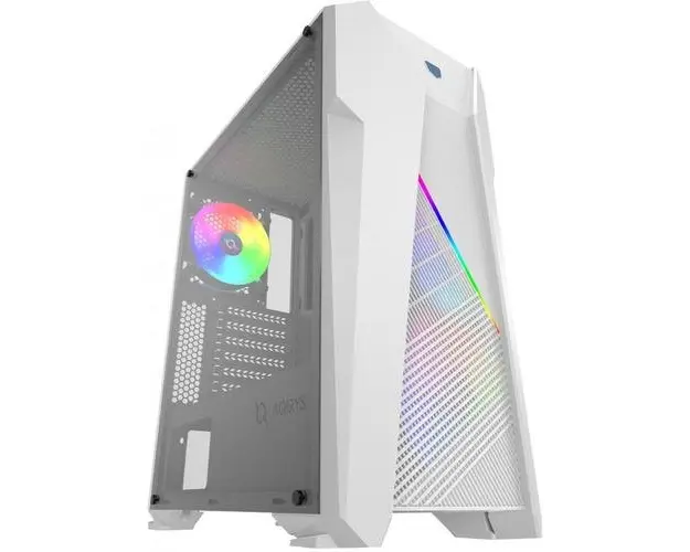 Carcasa AQIRYS Canopus, Middle Tower, Tempered Glass, RGB (Alb)