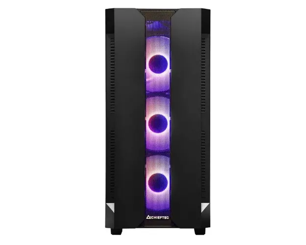 Carcasa Chieftec GS-01B-OP, Middle Tower, RGB, Tempered Glass (Negru)