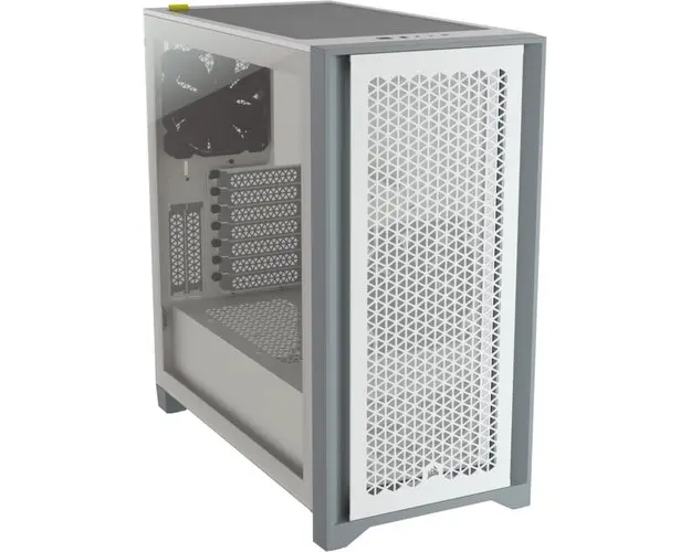 Carcasa Corsair 4000D Airflow, Middle Tower, Tempered glass (Alb)