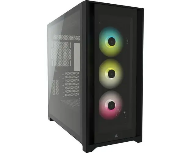 Carcasa Corsair iCUE 5000X RGB, Tempered Glass, Middle Tower (Negru) 