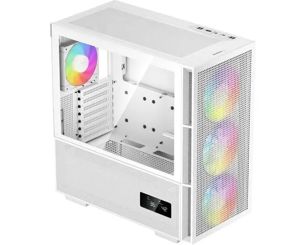 Carcasa Deepcool CH560 Digital, Middle Tower, E-ATX 4 Ventilatoare ARGB (Alb)