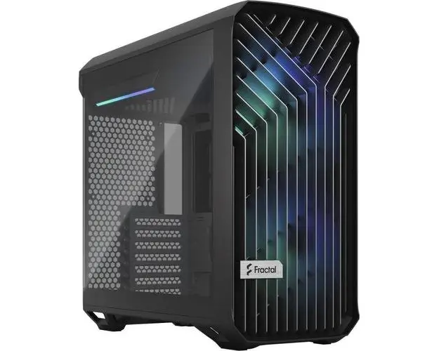 Carcasa Fractal Design Torrent Compact RGB Black TG Light Tint, MiddleTower, Tempered glass (Negru)