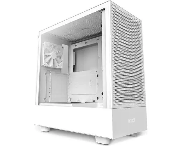 Carcasa NZXT H5 Flow, MiddleTower (Alb)