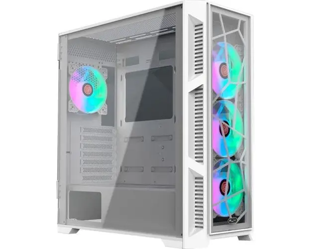 Carcasa Raijintek Ponos Ultra TG4, Panou frontal Tempered Glass, Middle Tower, Fara sursa, ATX (Alb)