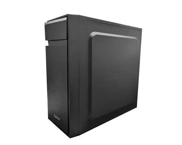 Carcasa Spacer Office, MiddleTower (Negru)