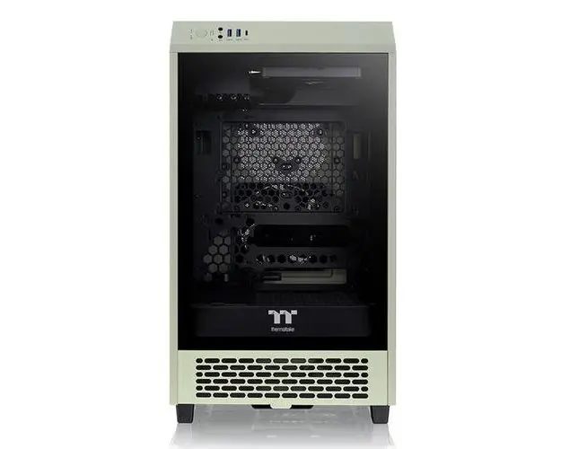 Carcasa Thermaltake The Tower 200, Mini Tower, Fara sursa, mITX (Verde)