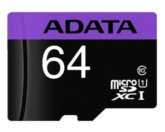 Card de memorie A-DATA micro SDXC Premier UHS-I U1 64GB (Clasa 10) + Adaptor SD