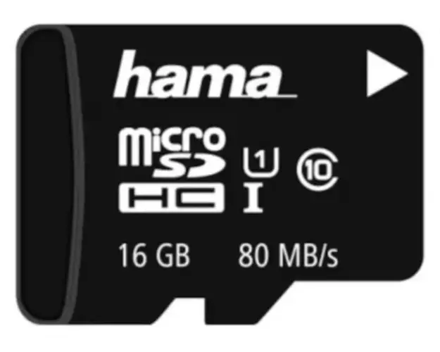 Card de memorie Hama 124138, microSDHC, 16GB, Clasa 10 + adaptor SD