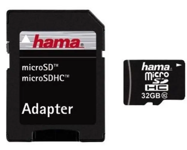 Card de memorie Hama micro SDHC 32GB, Clasa 10 + Adaptor