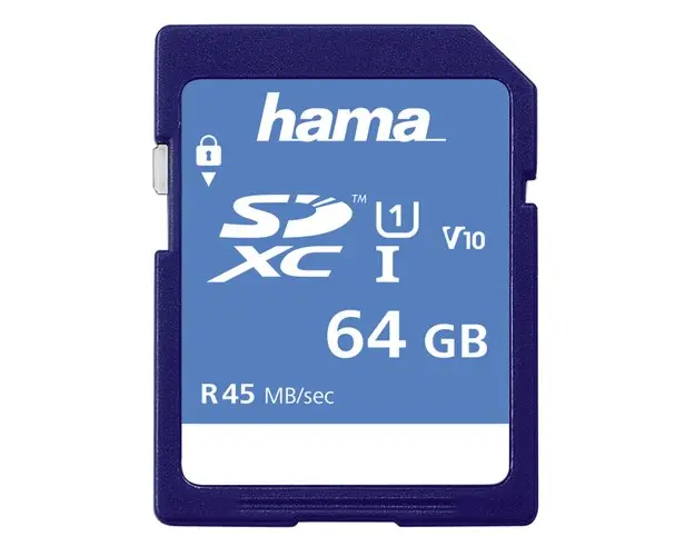 Card de memorie Hama SDXC 64GB, Clasa 10