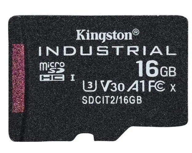 Card de memorie Kingston Industrial microSD, 16GB, UHS-U3, Clasa 10, 100MB/s + adaptor SD