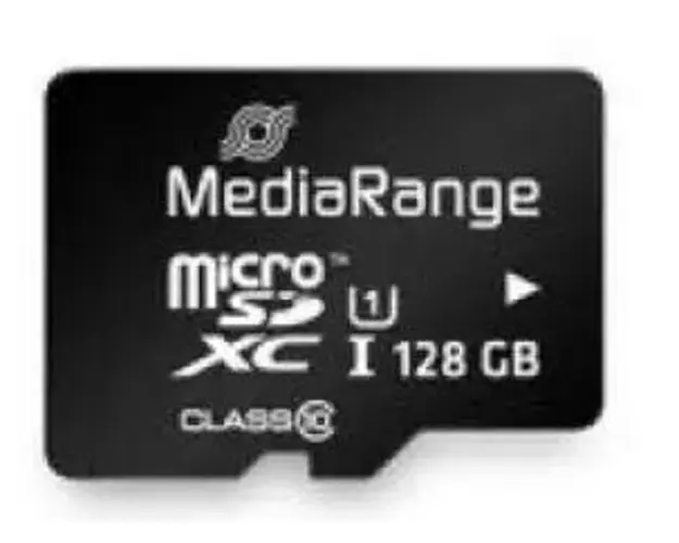 Card de memorie MediaRange MicroSDXC, 128GB, UHS-I U1, Clasa 10 + Adaptor SD