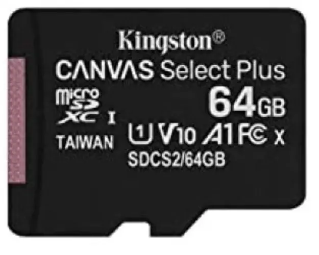 Card de memorie MicroSD Kingston Canvas Select Plus, 64GB, UHS-I, Class 10 + Adaptor SD