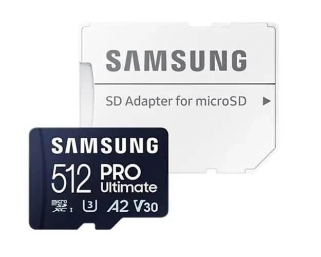 Card de memorie Samsung PRO Ultimate MB-MY512SA/WW, 512GB, Class 10, UHS-I U3, V30, A2 + Adaptor SD