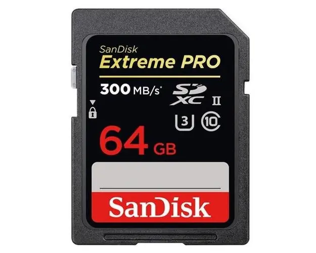 Card de memorie Sandisk Extreme PRO, SDXC, 64GB, Clasa 10, UHS-II U3