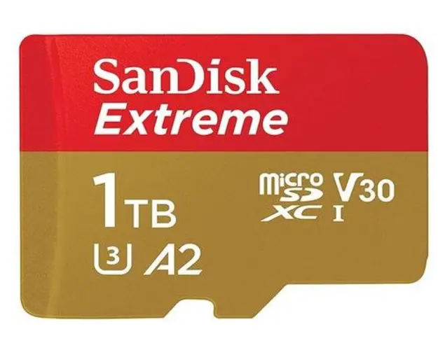 Card de memorie SanDisk Extreme MicroSDXC, 1TB, UHS-I U3, Clasa 10, V30 + Adaptor SD 