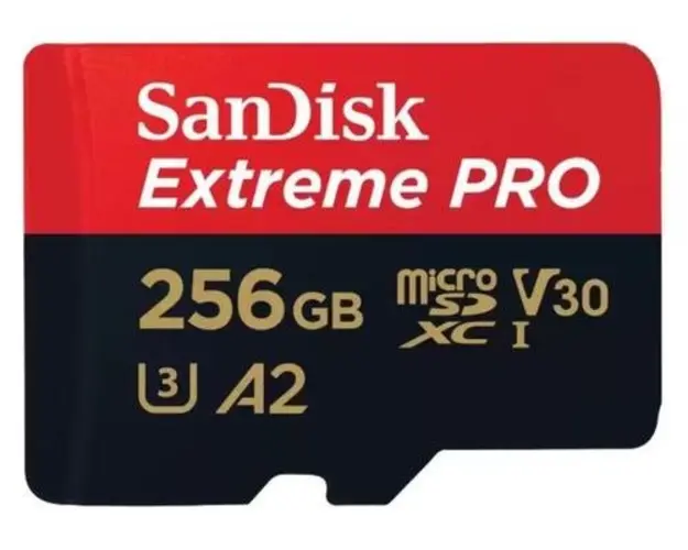 Card de memorie SanDisk Extreme Pro SDSQXCD-256G-GN6MA, microSDXC, 256GB, UHS-I U3, Clasa 10, V30 + Adaptor SD