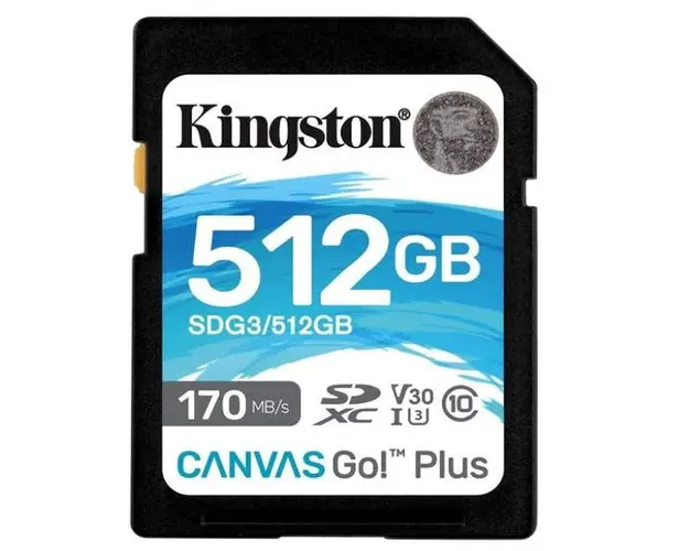 Card de Memorie SD Kingston Canvas GO Plus, 512GB, Class 10