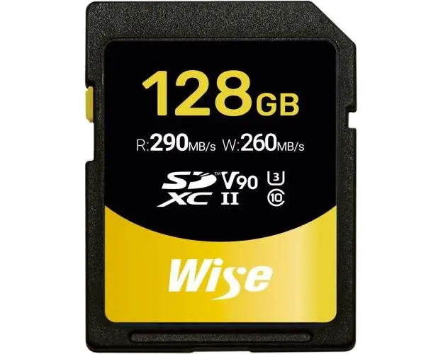 Card de memorie Wise Advanced SD-N128, 128GB, SDXC, UHS-II U3, V60, Clasa 10, 290/260 MB/s