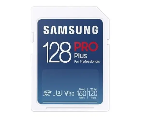 Card de memorie Samsung PRO Plus MB-SD128K/EU, SDXC, 128GB, UHS-I U3, V30, Clasa 10